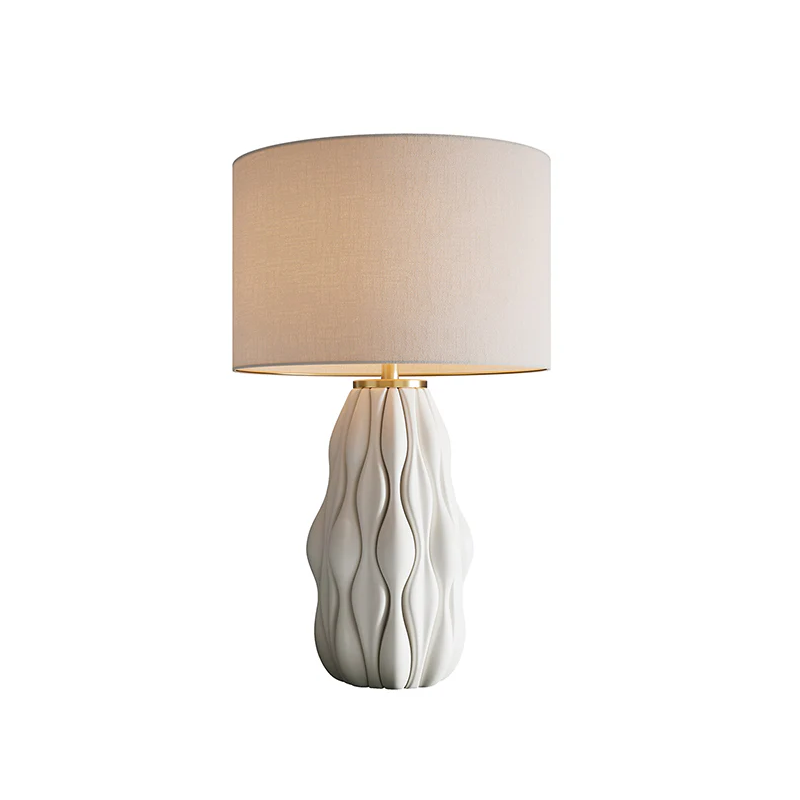 Lampa stołowa Elegancia Ceramic White - Invicta