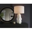 Lampa stołowa Elegancia Ceramic White - Invicta