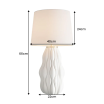 Lampa stołowa Elegancia Ceramic White - Invicta