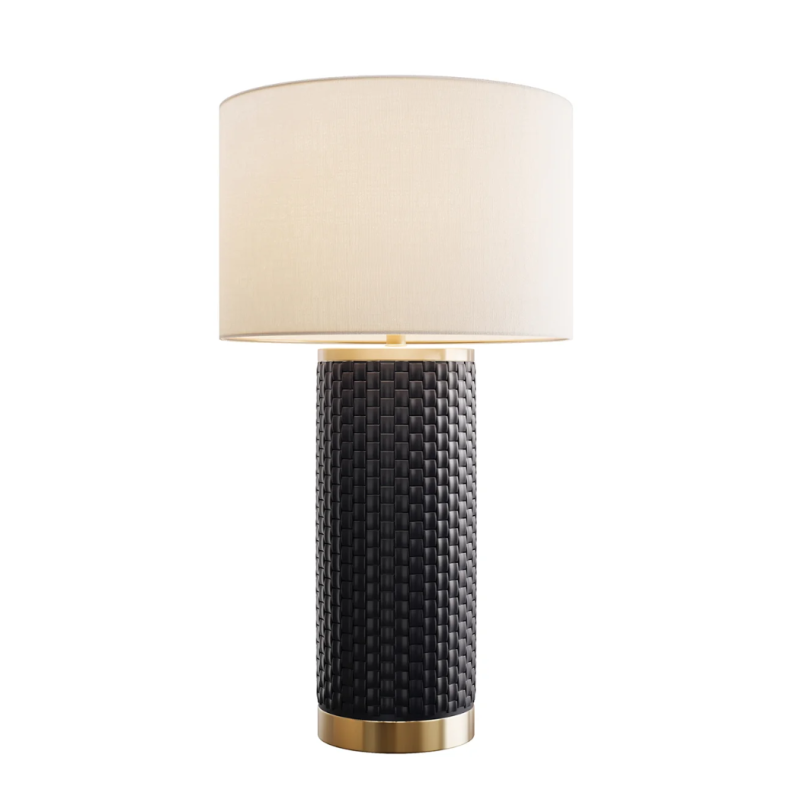 Lampa stołowa Elegancia Ceramic Black - Invicta