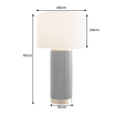 Lampa stołowa Elegancia Ceramic Black - Invicta
