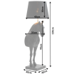 Lampa podłogowa Black Beauty - Invicta