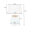 Lampa stołowa Classico Glass 60 cm - Invicta