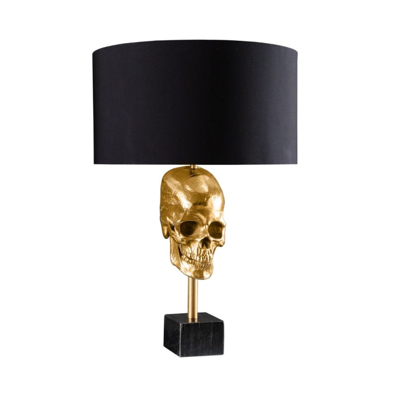 Lampa stołowa Skull Gold - Invicta