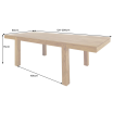 Stół rozkładany Pure 120-200cm - Invicta