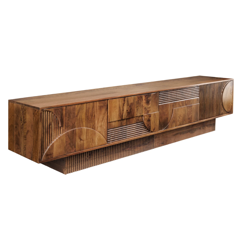 Szafka pod TV Art Deco Mango Brown - Invicta