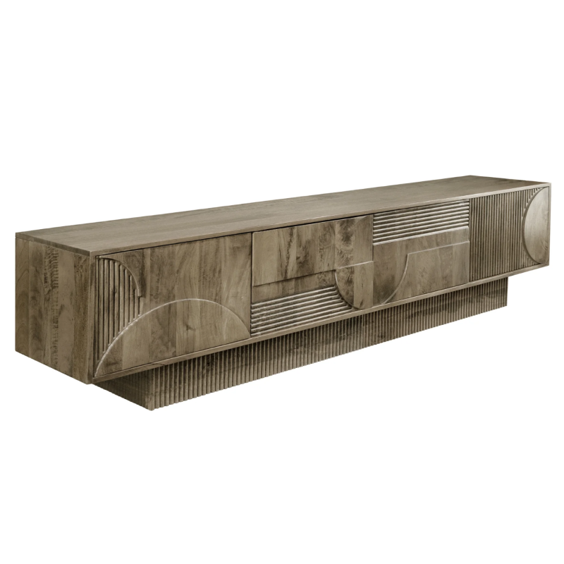 Szafka pod TV Art Deco Mango Grey - Invicta