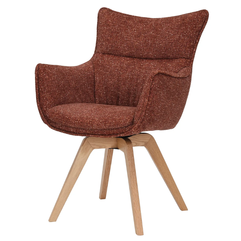 Krzesło obrotowe Vogue 360° Wood - Invicta