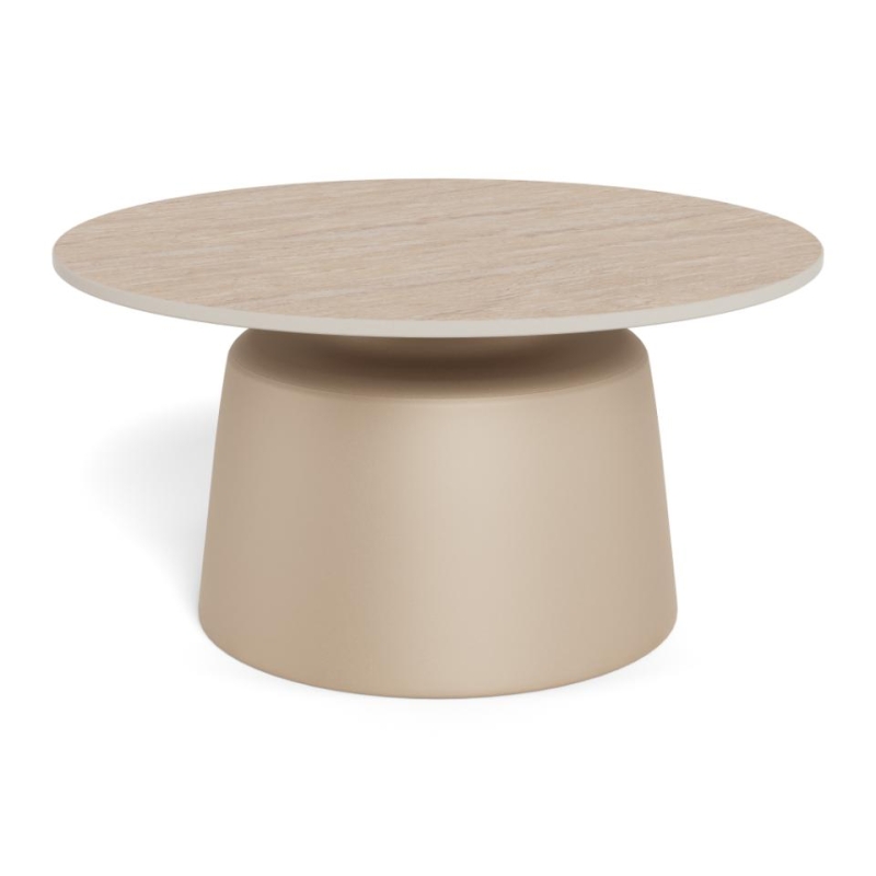 Stolik kawowy Santorini Beige Ø70cm - Actona