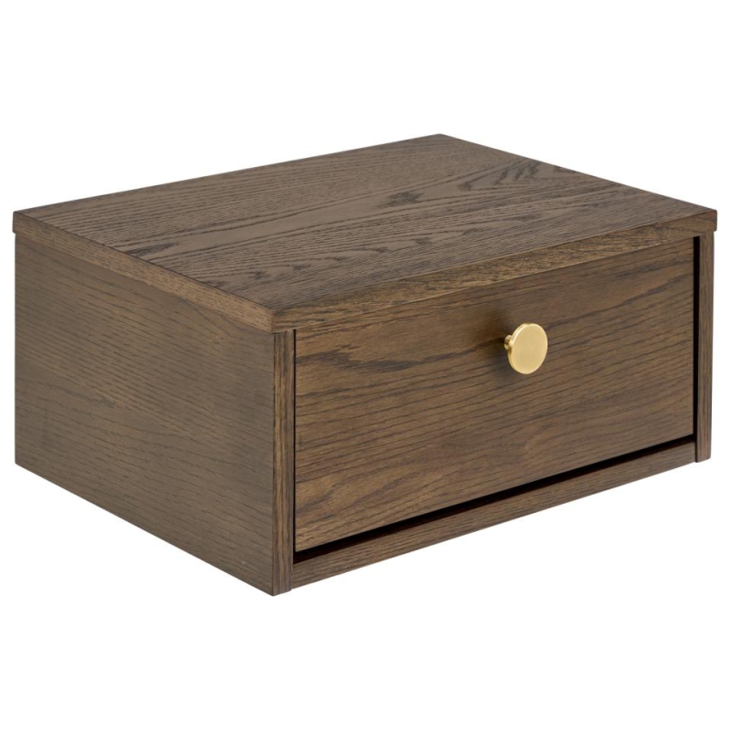 Ścienna szafka nocna Monfort Smoked Oak - Actona