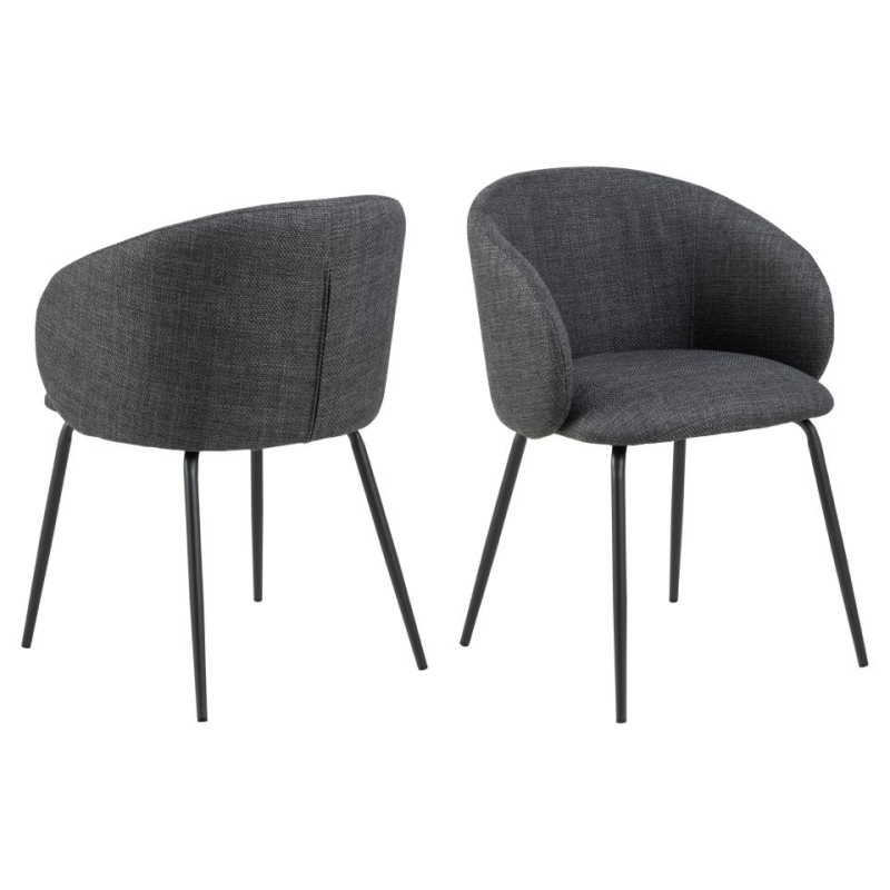 Krzesło Eleanor czarne nogi - Actona