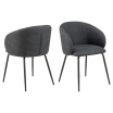Krzesło Eleanor czarne nogi - Actona