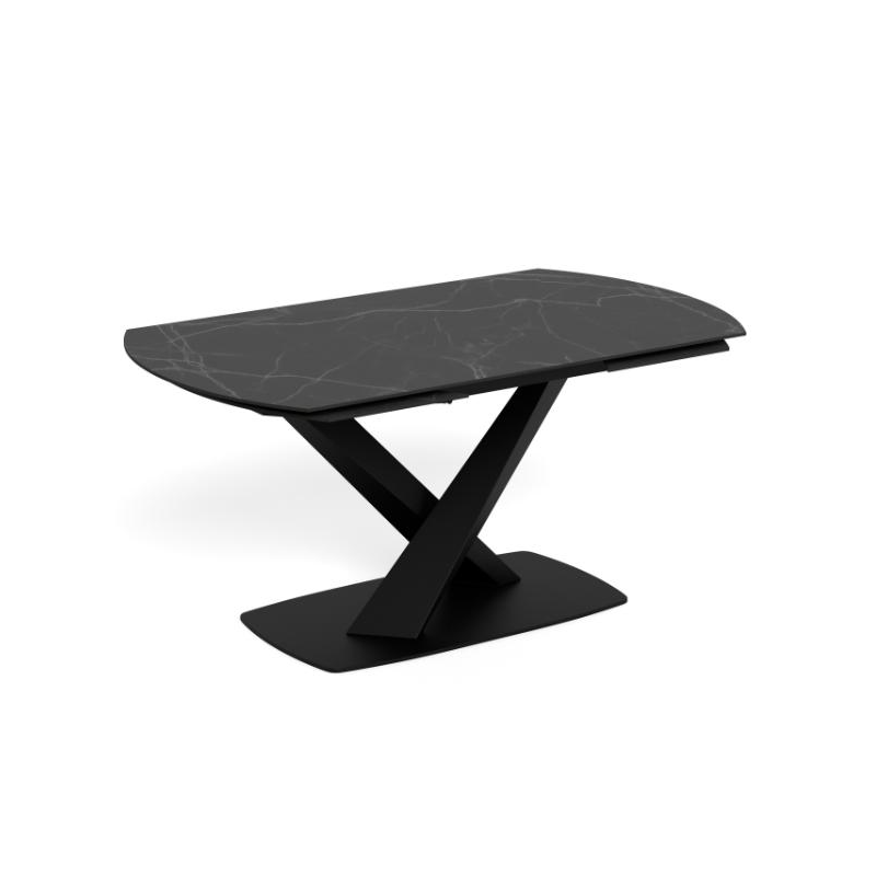 Stół Morella czarny rozkładany 160-240 cm - Actona