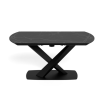Stół Morella czarny rozkładany 160-240 cm - Actona