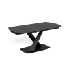Stół Morella czarny rozkładany 120-180 cm - Actona