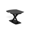 Stół Morella czarny rozkładany 120-180 cm - Actona