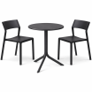 Zestaw stół Spritz + 2 krzesła Trill anthracite - Nardi