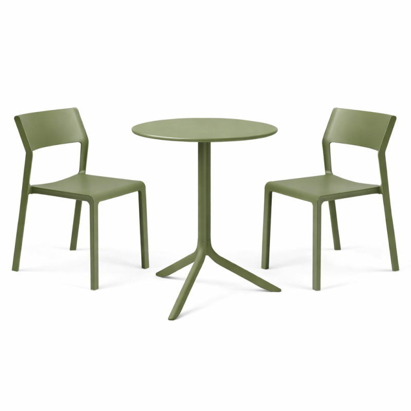 Zestaw stół Spritz + 2 krzesła Trill agave - Nardi