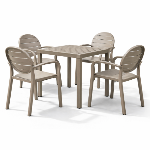 Zestaw stół Cube + 4...