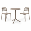 Zestaw stół Spritz + 2 krzesła Costa tortora - Nardi