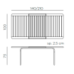 Stół Alloro rozkładany 140-210 cm - Nardi