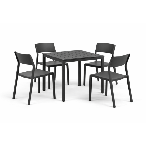 Zestaw stół Cube + 4...