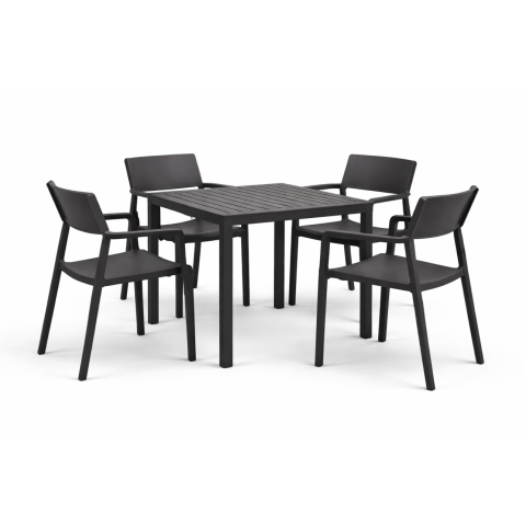 Zestaw stół Cube + 4...