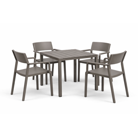 Zestaw stół Cube + 4...