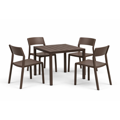 Zestaw stół Cube + 4...