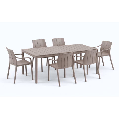 Zestaw stół Tevere 147 + 6...