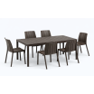 Zestaw stół Tevere 147 + 6 krzeseł Tiberina terra - Nardi
