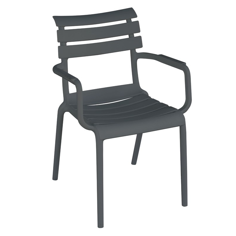 Krzesło Olbia z podłokietnikami - Greenwood