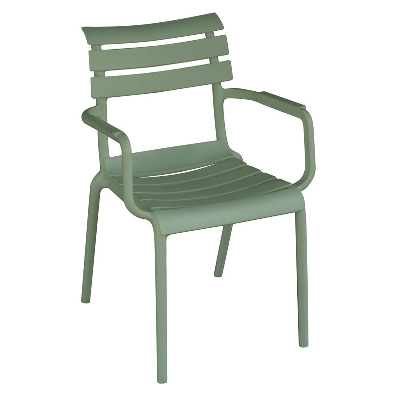 Krzesło Olbia z podłokietnikami - Greenwood