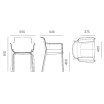 Krzesło Nexo z podłokietnikami - Ferne