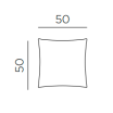 Poduszka dekoracyjna Arredo Maximo 50x50 cm - Nardi