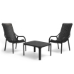 Zestaw stolik kawowy Net + 2 fotele Net Lounge anthracite - Nardi