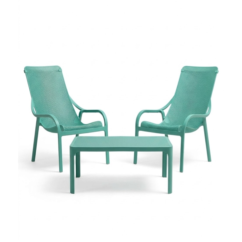 Zestaw stolik kawowy Net + 2 fotele Net Lounge salice - Nardi