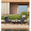 Zestaw stolik kawowy Spritz + 2 fotele Net Lounge anthracite - Nardi