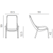 Zestaw stolik kawowy Spritz + 2 fotele Net Lounge bianco - Nardi
