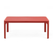 Zestaw stolik kawowy Net + sofa Net Bench i 2 fotele Net Relax corallo - Nardi