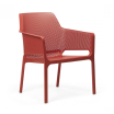 Zestaw stolik kawowy Net + sofa Net Bench i 2 fotele Net Relax corallo - Nardi