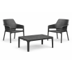 Zestaw stolik kawowy Net + 2 fotele Net Relax anthracite - Nardi