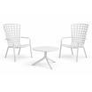 Zestaw stolik kawowy Spritz + 2 fotele Folio bianco - Nardi