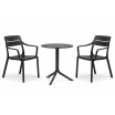 Zestaw stół Spritz + 2 krzesła Cassia Arm anthracite - Nardi