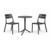 Zestaw stół Spritz + 2 krzesła Cassia anthracite - Nardi