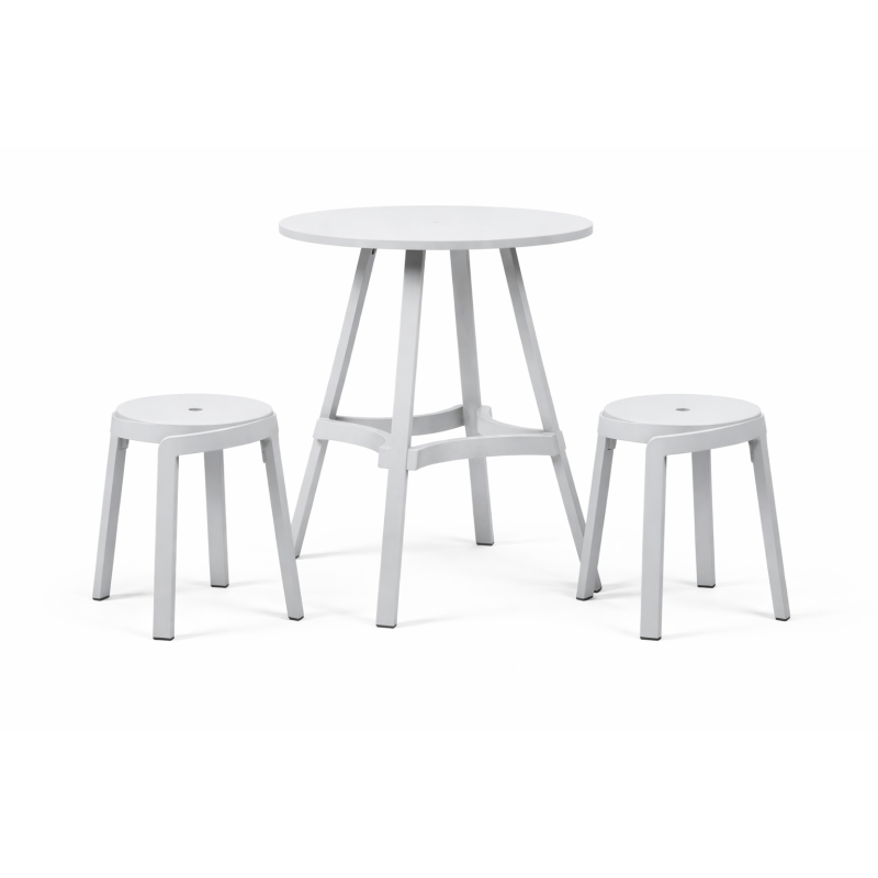 Zestaw stół Combo + 2 stołki Stack gesso - Nardi