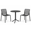 Zestaw stół Spritz + 2 krzesła Doga anthracite - Nardi