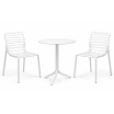Zestaw stół Spritz + 2 krzesła Doga bianco - Nardi