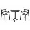 Zestaw stół Spritz + 2 krzesła Doga Arm anthracite - Nardi