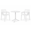 Zestaw stół Spritz + 2 krzesła Doga Arm bianco - Nardi